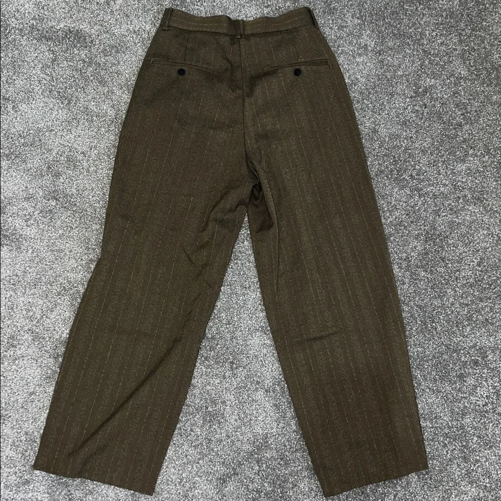 ASOS DESIGN balloon fit suit pants in tonal stripe - Picture 6 of 8